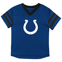 Toddler Outerstuff Royal/Black Indianapolis Colts Red Zone V-Neck T-Shirt & Pants Set