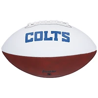 Ballon de football Franklin White Panel autographié par Tyler Warren, Indianapolis Colts