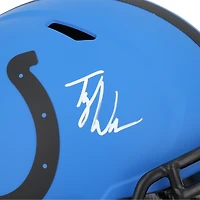 Tyler Warren Indianapolis Colts Autographed Riddell Rave Speed Replica Helmet 