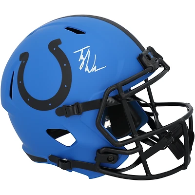 Tyler Warren Indianapolis Colts Autographed Riddell Rave Speed Replica Helmet 