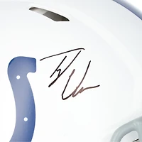 Casque Riddell Speed ​​authentique dédicacé par Tyler Warren des Indianapolis Colts