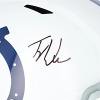 Réplique du casque Riddell Speed ​​autographié par Tyler Warren des Indianapolis Colts