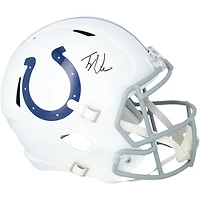 Réplique du casque Riddell Speed ​​autographié par Tyler Warren des Indianapolis Colts