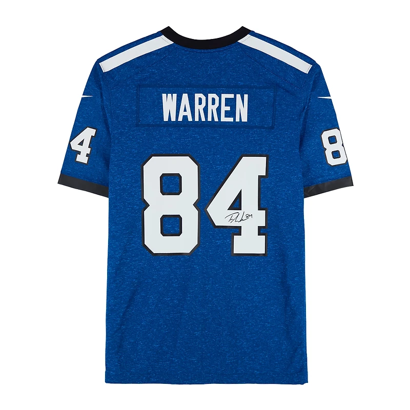 Tyler Warren Indianapolis Colts Autographed Royal Nike Alternate Game Jersey