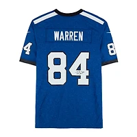Tyler Warren Indianapolis Colts Autographed Royal Nike Alternate Game Jersey