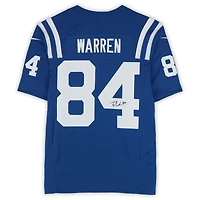 Maillot Nike Vapor F.U.S.E. Royal Limited autographié par Tyler Warren des Indianapolis Colts