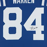 Maillot Nike Vapor F.U.S.E. Royal Limited autographié par Tyler Warren des Indianapolis Colts