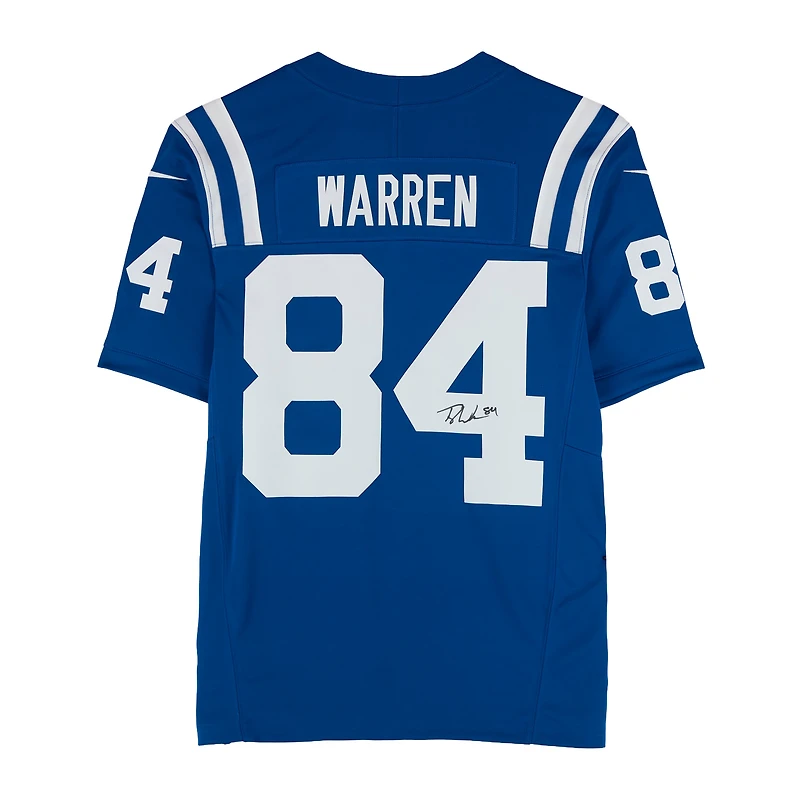 Tyler Warren Indianapolis Colts Autographed Royal Nike Vapor F.U.S.E. Limited Jersey