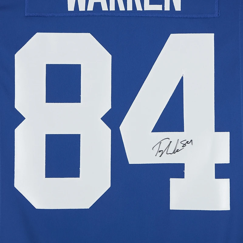 Tyler Warren Indianapolis Colts Autographed Royal Throwback Nike Limited Jersey