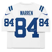 Tyler Warren Indianapolis Colts Autographed White Nike Limited Jersey