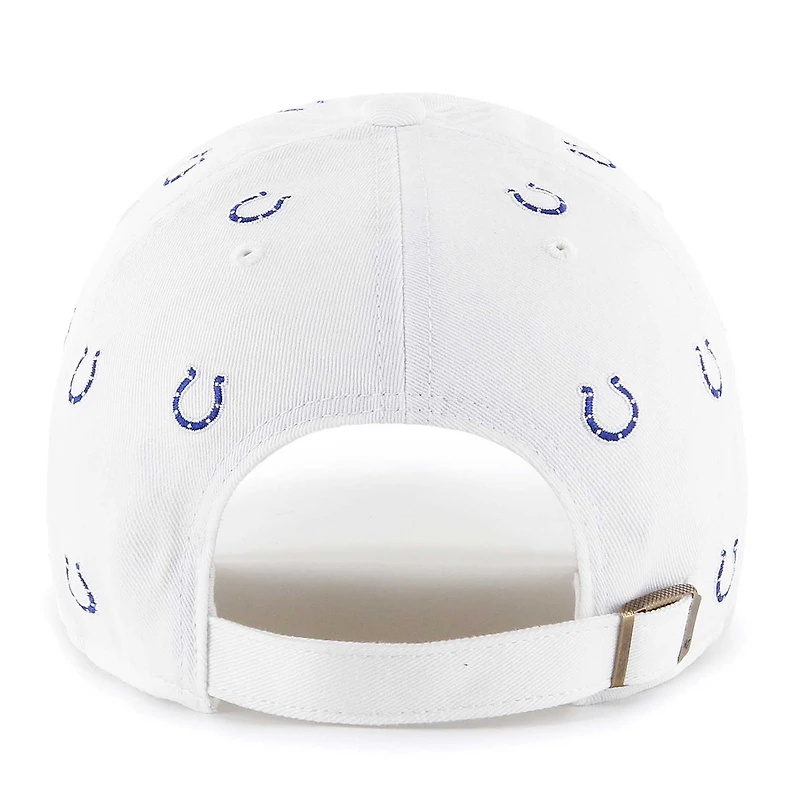 Unisex '47 White Indianapolis Colts Confetti Clean Up Adjustable Hat