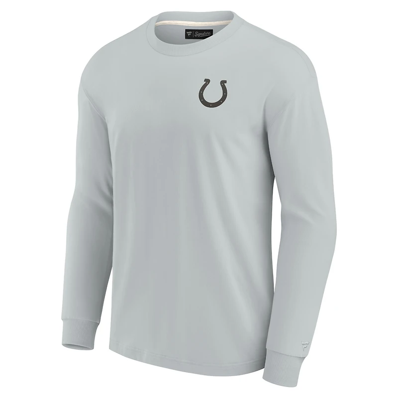 T-shirt unisexe Fanatics kaki Indianapolis Colts Elements super doux à manches longues