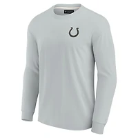 T-shirt unisexe Fanatics kaki Indianapolis Colts Elements super doux à manches longues