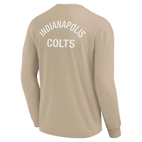 Unisex Fanatics Khaki Indianapolis Colts Elements Super Soft Long Sleeve T-Shirt