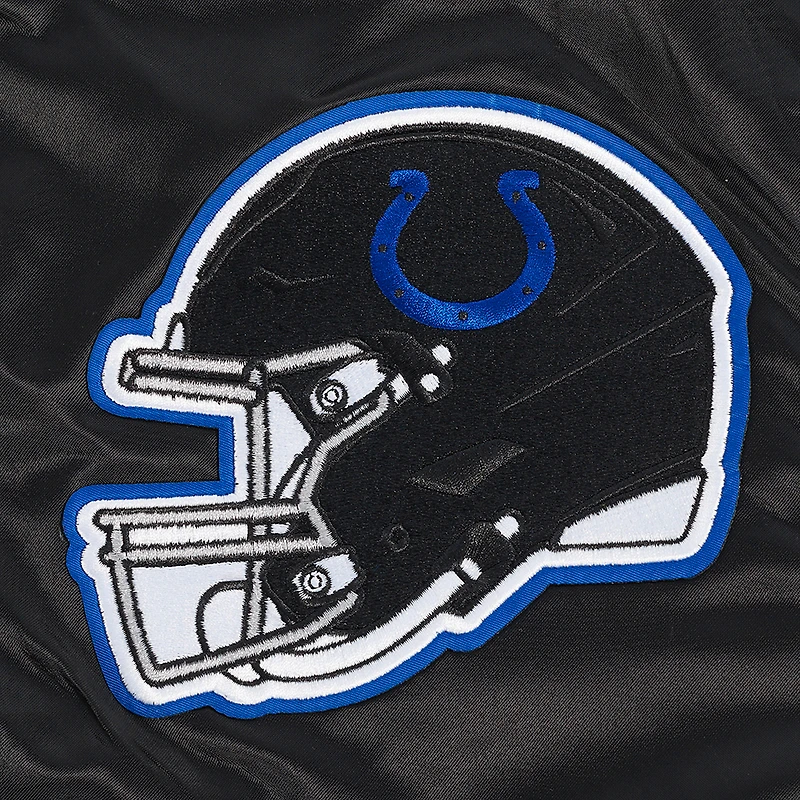 Blouson aviateur unisexe Pro Standard noir Indianapolis Colts Indiana Nights