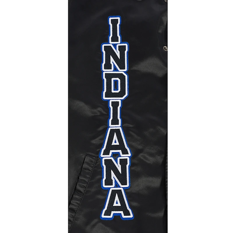 Blouson aviateur unisexe Pro Standard noir Indianapolis Colts Indiana Nights