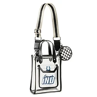 WEAR by Erin Andrews Sac à bandoulière transparent Indianapolis Colts Stadium avec pochette à monnaie