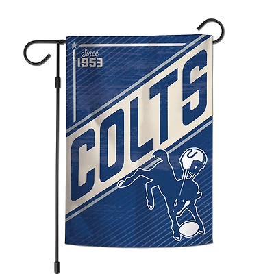 WinCraft Indianapolis Colts 2 côtés 12'' x 18'' Team Garden Flag