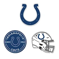 WinCraft  Indianapolis Colts 3-Pack Premium Fridge Magnet Set