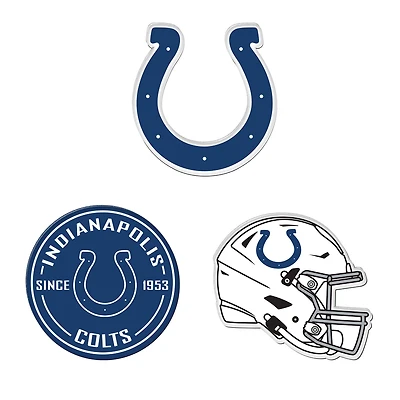 WinCraft  Indianapolis Colts 3-Pack Premium Fridge Magnet Set