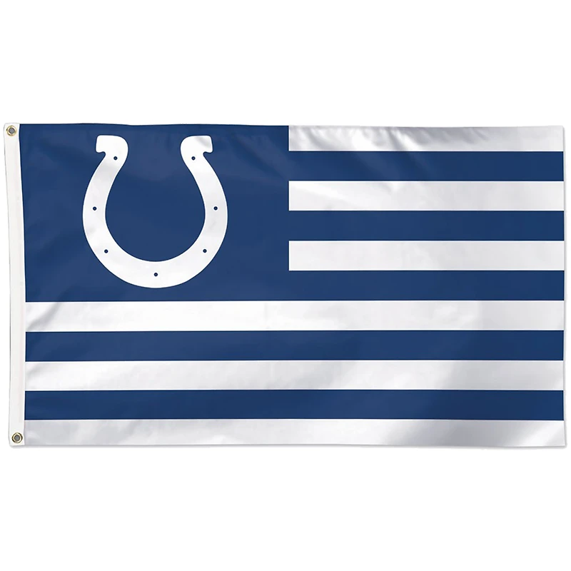 Drapeau de luxe WinCraft Indianapolis Colts 90 x 150 cm, style américain étoiles et rayures