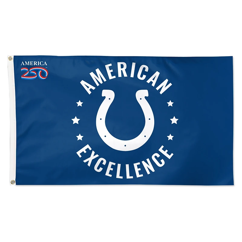 Drapeau de luxe WinCraft Indianapolis Colts 3' x 5' à une face America 250