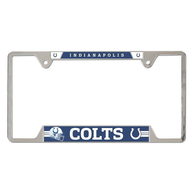 WinCraft Indianapolis Colts Cadre de plaque d'immatriculation en métal chromé