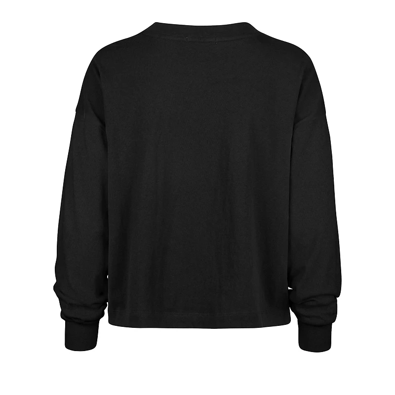 Women's '47 Black Indianapolis Colts Outreach City Oversized Long Sleeve T-Shirt