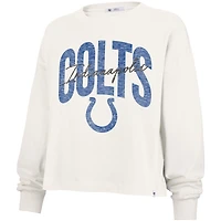 T-shirt court à manches longues pour femme '47 Cream Indianapolis Colts Muse Sydney