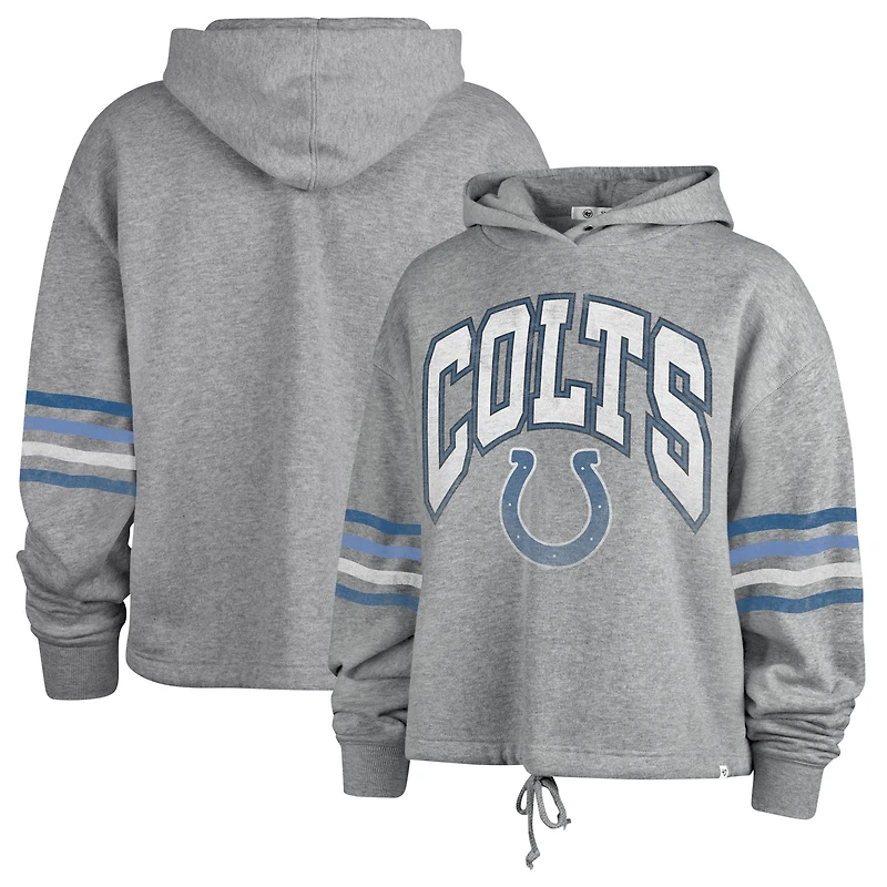 Sweat à capuche '47 Heather Grey Indianapolis Colts Upland Bennett pour femmes