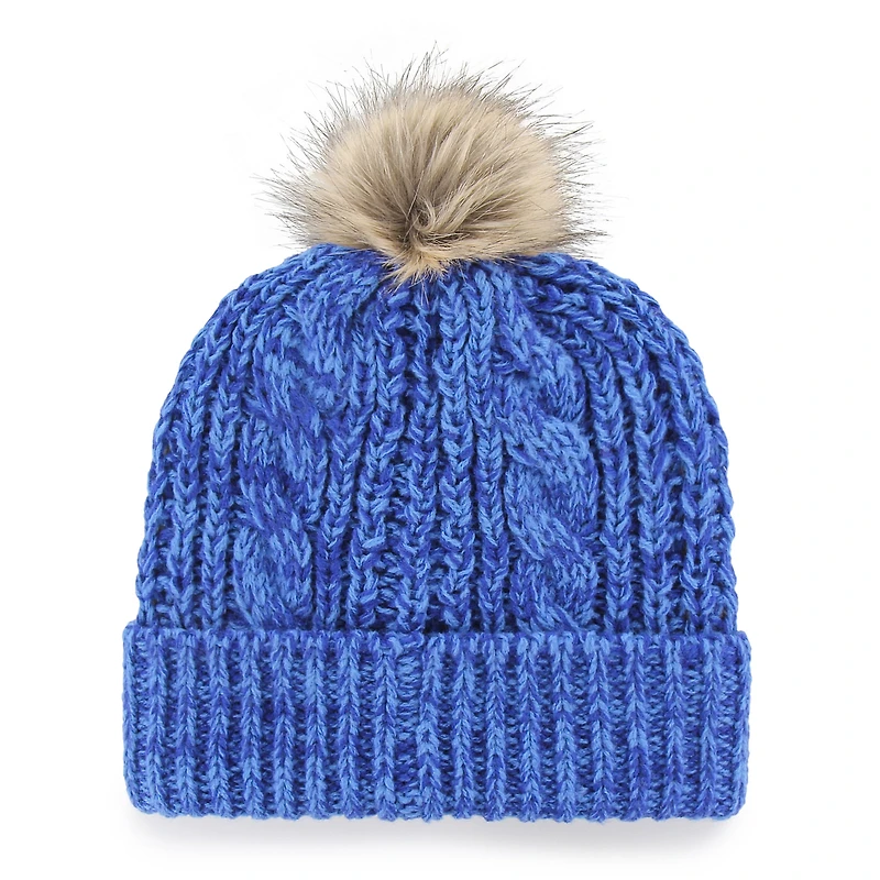 Women's '47  Royal Indianapolis Colts Meeko Cuffed Knit Hat with Pom