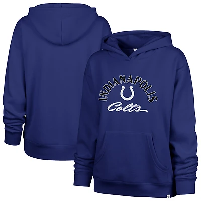 Women's '47 Royal Indianapolis Colts Whirlwind Naomi Pullover Hoodie