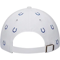 Women's '47 White Indianapolis Colts Confetti Clean Up Adjustable Hat