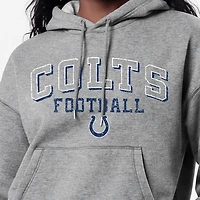Sweat à capuche Champion Triumph Tri-Blend gris pour femme, modèle Indianapolis Colts.
