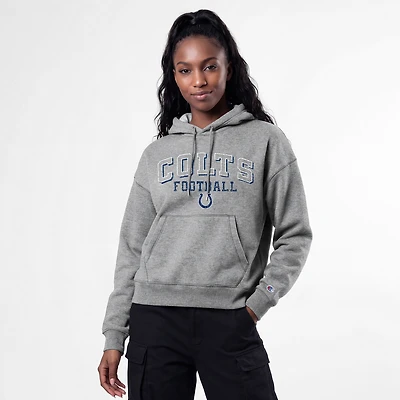 Sweat à capuche Champion Triumph Tri-Blend gris pour femme, modèle Indianapolis Colts.