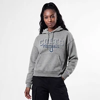 Sweat à capuche Champion Triumph Tri-Blend gris pour femme, modèle Indianapolis Colts.