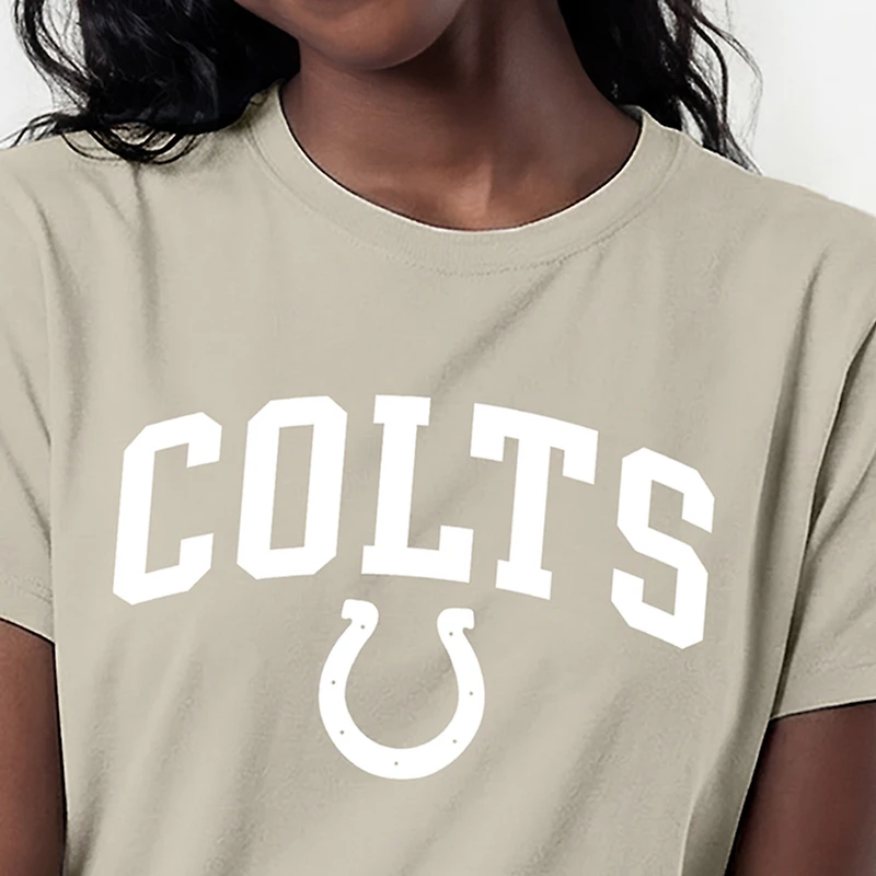 Women's Champion  Light Brown Indianapolis Colts Cocoa Butter T-Shirt