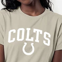Women's Champion  Light Brown Indianapolis Colts Cocoa Butter T-Shirt