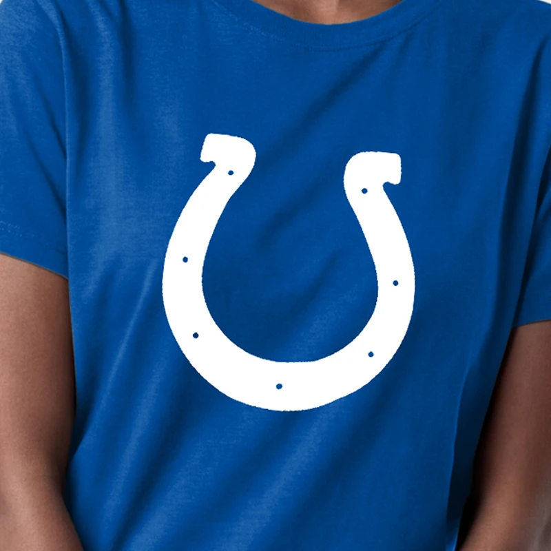Women's Champion Royal Indianapolis Colts Logo T-Shirt