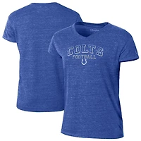 Women's Champion Royal Indianapolis Colts Triumph Tri-Blend V-Neck T-Shirt
