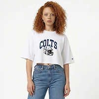 T-shirt court boyfriend blanc Champion Indianapolis Colts pour femme