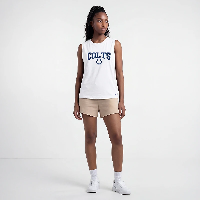 Women's Champion White Indianapolis Colts Muscle Tank Top