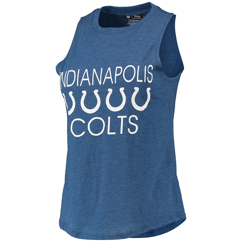 Concepts Sport Ensemble de nuit avec débardeur et pantalon pour femme Noir/Royal Indianapolis Colts