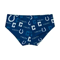 Women's Concepts Sport Blue Indianapolis Colts Mosaic Allover Print Knit Panty