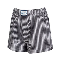 Women's Concepts Sport  Charcoal Indianapolis Colts Two-Pack Stripes and Solids Boxer Shorts Set