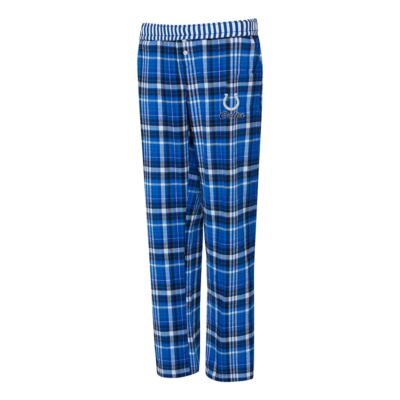Women's Concepts Sport Royal Indianapolis Colts Laney Plaid Tri-Blend Pants