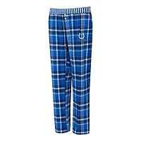 Pantalon à carreaux tri-mélange Laney Sport Royal Indianapolis Colts pour femme