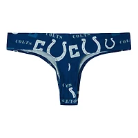 Women's Concepts Sport Royal Indianapolis Colts Mosaic All Over Print Thong