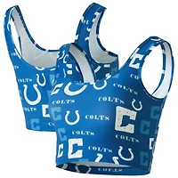 Brassière Concepts Sport Royal Indianapolis Colts à imprimé mosaïque pour femme