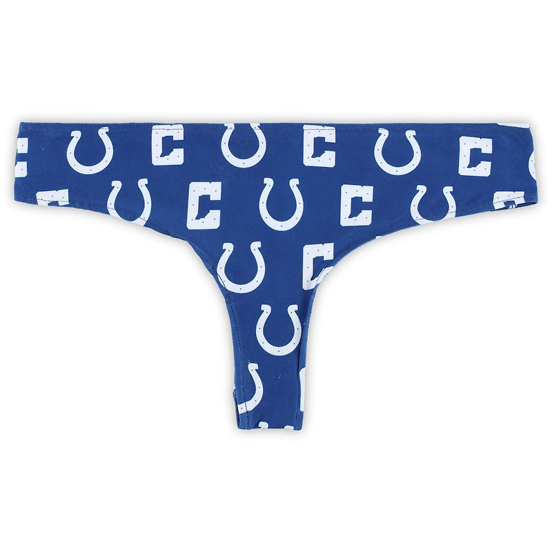 String en tricot à imprimé intégral Sport Royal Indianapolis Colts pour femme Concepts